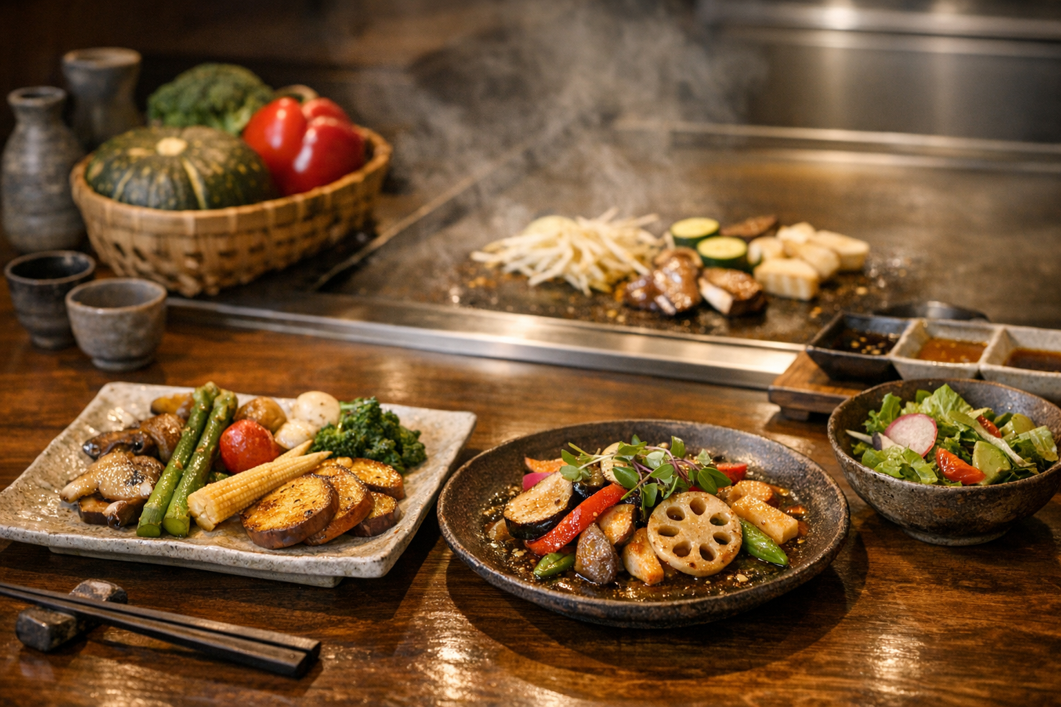 立川でヘルシーな食事を楽しむなら 野菜にこだわった鉄板焼き 千珠のメニュー 本文画像