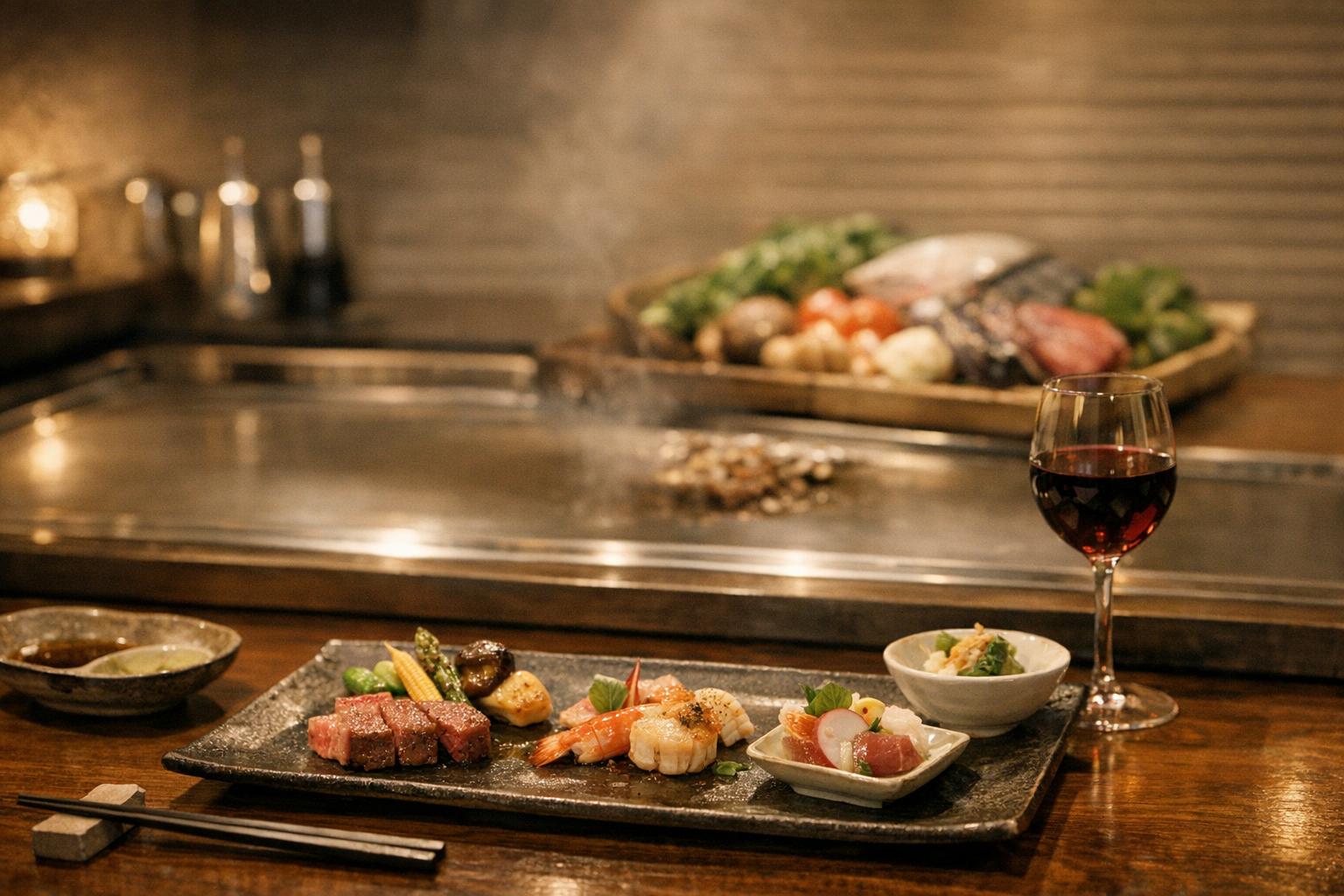 立川の鉄板焼き千珠で味わう地元食材のディナー 本文画像