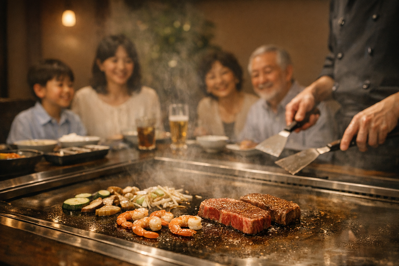 立川で家族と楽しむ鉄板焼きディナー、千珠の利用シーンと選び方 本文画像