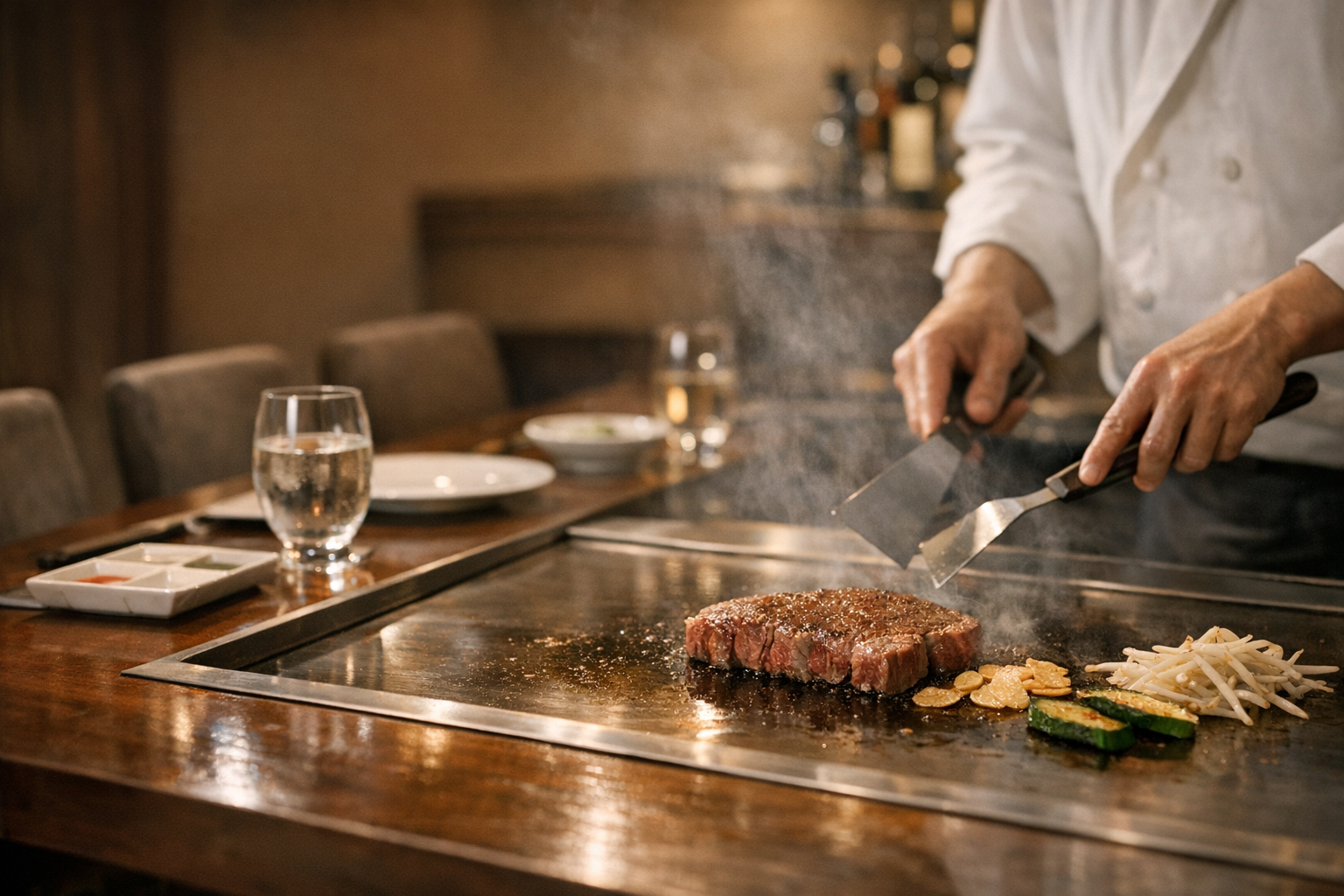 立川で鉄板焼きランチを楽しむなら千珠へ。目の前で焼き上げる本格ステーキ 本文画像